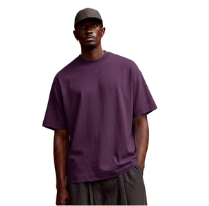 T-shirt uni pour homme en tissu maillé 100% coton écologique de haute qualité, séchage rapide, 180g, été, sur mesure, prix d'usine - Product Image 2