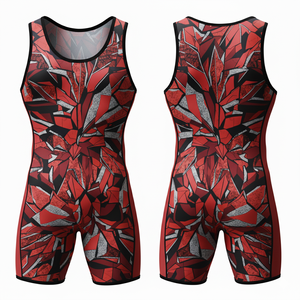 Traje de Lucha Libre 100% Poliéster Transpirable de Secado Rápido con Logotipo Frontal, Proveedor Global B2B para Exportación - Product Image 1