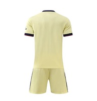 Ensemble de maillot de football pour homme RMCF, jaune, manches courtes, polyester respirant, uniforme toutes saisons, vêtements de sport pour adultes
