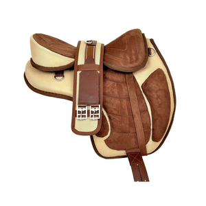 Almohadilla de fieltro suave para montar a caballo, estilo western sin árbol, de cuero marrón, calidad de exportación - Product Image 1