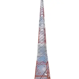 Hot Selling By Manufacturers 4 Legged Lattice Tower With Grillage Base