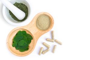 Capsules d'extrait pur de feuilles de Moringa Oleifera – Complément alimentaire naturel à base de plantes en flacon – Qualité alimentaire - Product Image 5