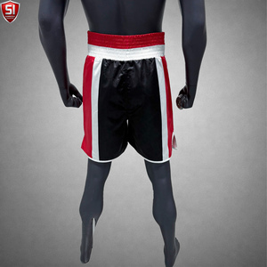 Pantalones Cortos de Boxeo MMA con Cintura Elástica y Tela Satinada, Ajuste Cómodo para Entrenamientos y Presentaciones en el Ring - Product Image 4