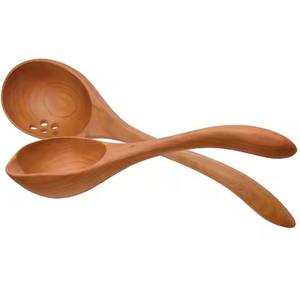 Elegante cuchara de madera para servir, herramienta de cocina de madera natural para mezclar arroz, curry, sopa, salsa, accesorio perfecto para la cocina y el comedor - Product Image 3