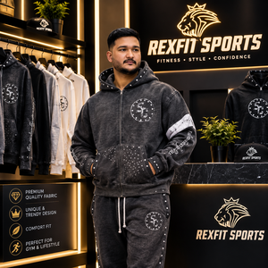 Conjunto de Sudadera con Capucha y Pantalones Jogger para Hombre, Estilo Vintage con Lavado Ácido, Estampado Gráfico Personalizado, Ropa Deportiva Urbana, Venta al Por Mayor, OEM, ODM - Product Image 4