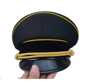 Casquette à visière allemande Allgemeine Generals avec insignes et passepoil doré, 100% coton respirant, formelle, unisexe, toutes saisons, pour l'extérieur et l'aviation - Product Image 1