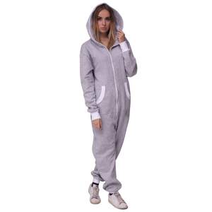 ชุดบอดี้สูทผู้หญิงแบบมีฮู้ด ผ้าฟลีซ ระบายอากาศได้ดี เหมาะสำหรับฤดูหนาว ยืดหยุ่น กระชับรูปร่าง ออกกำลังกายได้ แขนยาว - Product Image 1