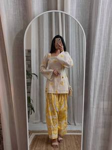 New Designer Premium Cotton <b>Top</b> With Farshi Pant Festival Special Collection For Women Special - Product Image 1