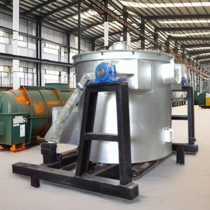 Horno industrial completamente automático de 200 kg, horno de crisol para metales no ferrosos, cojinete de quemador de aceite y gas de cobre - Product Image 5