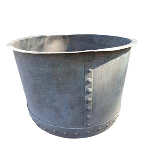 Wholesale Price Antique rustic metal <b>planter</b> Round <b>planter</b> pot Metal Iron Decorative <b>Large</b> Side Garden <b>Planters</b> Set - Product Image 1