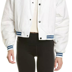 Chaqueta Varsity Corta Personalizada para Mujer, Modelo 2026, Cuello Alto, Estilo Casual, Servicio OEM, Venta al Por Mayor - Product Image 3