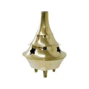 Quemador Bakhoor decorativo hecho a mano al por mayor para decoración del hogar quemador y difusor de incienso personalizado de Metal árabe antiguo aromático - Product Image 2