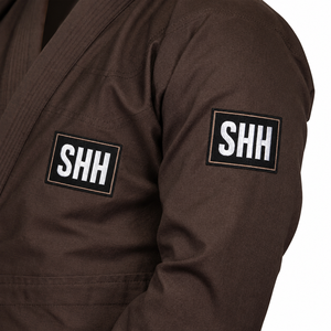 Kimono SHH BJJ para Hombre, Color Marrón, 100% Algodón, Corte Regular, Ropa de Artes Marciales para Adultos, Impresión por Transferencia de Calor Duradera - Product Image 2