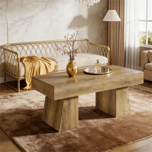 Table basse rectangulaire en bois durable pour usage central - Product Image 1