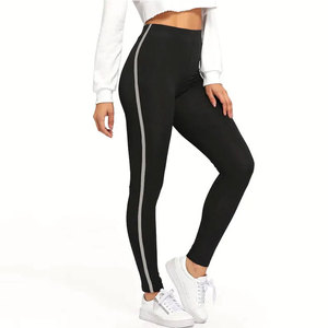 Leggings de Yoga Econex Deportivos de Cintura Alta, Reflectantes, Ecológicos, Sin Costuras, Largos, con Panel de Malla Texturizada Acanalada y Elasticidad en Cuatro Direcciones - Product Image 5
