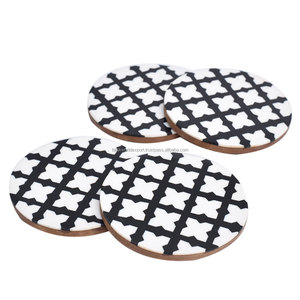 Juego de posavasos de resina epoxi redondos cuadrados personalizables de alta calidad con almohadillas de cocina fijadoras de Falak World Export - Product Image 2