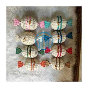 Delightful Handcrafted Rattan <b>Gift</b> <b>Box</b> Wicker Container Decorative Candy Holder For Garangao Festival <b>Ramadan</b> Eid - Product Image 6