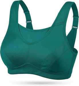 Sujetador Deportivo de Alta Sujeción Color Verde Azulado para Mujer, Top para Yoga, Gimnasio y Fitness, Diseño Suave, Transpirable y sin Costuras - Product Image 1