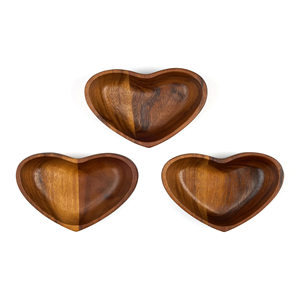 Tazón de Madera para Servir, Estilo Americano, Hecho a Mano, Madera Natural, Ecológico, Rústico, para Cocina, Comedor, Vajilla - Product Image 1