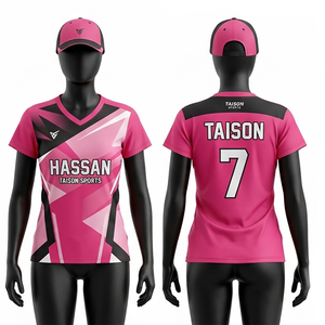 เสื้อแบดมินตันหญิง พรีเมียม โพลีเอสเตอร์ อินเตอร์ล็อค 150 GSM ระบายอากาศได้ดี สีม่วง ลายกราฟิก ออกแบบแผงลายพิเศษ สกรีนโลโก้ตามสั่ง - Product Image 4