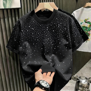 Wholesale Summer Fashion Trendy Brand Light Luxury Men's T-<b>shirt</b> Short Sleeve <b>Star</b> Hot Internet Red Niche T-<b>shirt</b> - Product Image 1