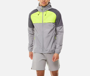 Custom Windbreaker Shorts Suits Hooded <b>Jacket</b> Men <b>Zip</b> <b>up</b> Nylon Waterproof Solid Color Windbreaker Short Set Heavyweight Adults - Product Image 3