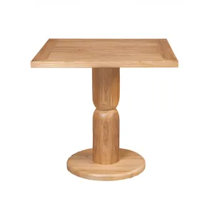 Mesa de Comedor Hecha a Mano de Madera de Teca Sólida de Alta Calidad Directo de Fábrica, Diseño Moderno, Impermeable, Ecológica y Duradera para Exteriores - Product Image 5