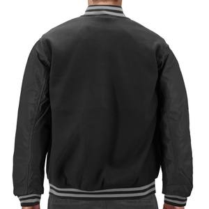 Blousons universitaires personnalisés avec logo pour hommes, nouveau design, 100 % laine, patchs en chenille, boutonnés, style streetwear, hiver - Product Image 6