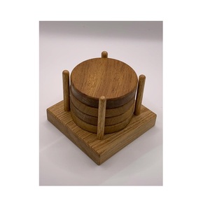 Sous-verre en bois pour table, sous-verre en bois poli et lisse pour la maison et les restaurants - Product Image 1