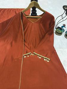 <b>Plain</b> Anarkali <b>Suit</b> Set Women Ethnic Wear <b>Designer</b> <b>Pakistani</b> Salwar Kameez With Dupatta Indian Party Wear Modest Dress Outfit - Product Image 2