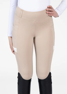 Pantalons d'équitation pour enfants REEDS, coupe ajustée, respirants, tissu extensible en spandex, jodhpurs durables pour l'entraînement et la compétition équestre - Product Image 5