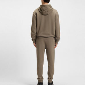 Conjunto Deportivo de Dos Piezas para Hombre, Material Cálido para Compradores Mayoristas, Ropa Casual de Invierno con Puños Acanalados, Bolsillos Laterales y Diseño con Capucha - Product Image 6