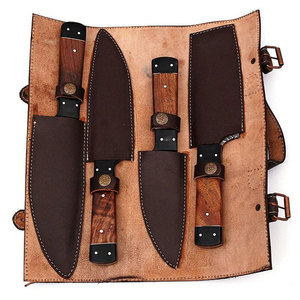 Professional Damascus Steel <b>Kitchen</b> Knife Set With Long Lasting Performance For Home Cooking And Culinary Experts - Product Image 4