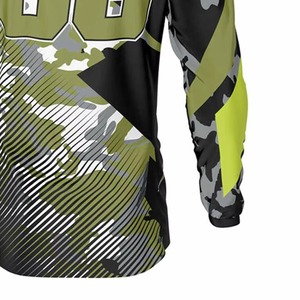 Custom Logo 100% Polyester Printed Motocross Jerseys Breathable Comfortable Motocross Racing Jersey In Cheap Price - Product Image 4