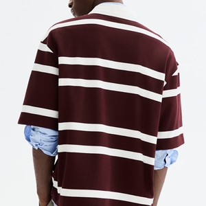 Polo homme en gros 100% coton à manches courtes, T-shirt polo homme, design personnalisé, vêtements de sport de haute qualité - Product Image 3