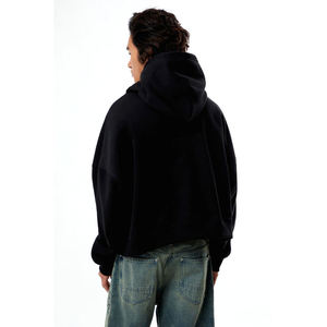 Sudadera con Capucha Gótica para Hombre, Talla Grande, Ultra Pesada de 500GSM, Estilo Urbano de Invierno, con Estampado Gráfico en la Espalda, MOQ Bajo - Product Image 5