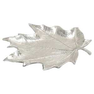 Set of 3 Gold Leaf Bowls Metal Nesting Trays Luxury Serving Dish Snack <b>Platter</b> Countertop Key Catchall Bowl Wholesale - Product Image 2