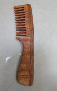Peine de Madera Cuadrado Hecho a Mano para Salón de Belleza y Uso Doméstico, Cepillo para Barba y Cabello para Peinar, Artesanía Natural FAIZA CRAFT - Product Image 6