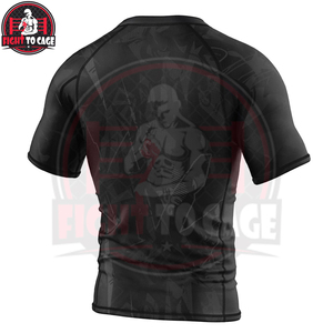 Camiseta de Manga Corta de Secado Rápido, Ecológica, Cómoda y de Excelente Calidad, con Spandex y Poliéster, para FIGHT CAGE, Precio al por Mayor - Product Image 2