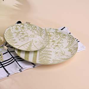 Hazel Artistic Porcelain Plate <b>Set</b> Hand Painted Dinnerware <b>Microwave</b> & Oven Safe Dishwasher Safe Boxed - Product Image 6