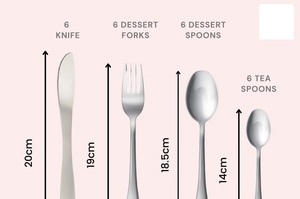 Juego de Cubiertos de Metal Moderno y Elegante, Colección de Cubiertos para Eventos Temporales y Favoritos Familiares, Juego de Cubiertos de Acero Inoxidable - Product Image 6