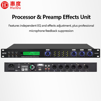 Processeur numérique frontal DM980 KTV pour karaoké, égaliseur paramétrique 7 bandes, bus de données 24 bits + DSP 32 bits, métal, multicanal