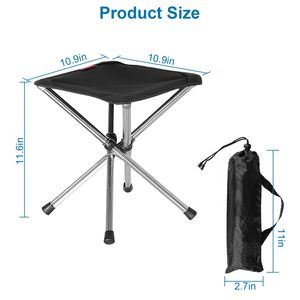 Lightweight Easy Setup Foldable Camping <b>Stool</b> <b>Portable</b> Retractable Folding Chair with Carry Bag for Fishing and Backpacking - Product Image 2