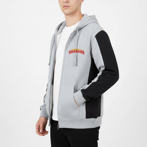 High Quality Winter Wear Men's 580Gsm <b>Thick</b> <b>Fleece</b> Zipper Hoodies 100% Cotton Oversized Boxy Fit Embroidered Custom Stonewashed - Product Image 4