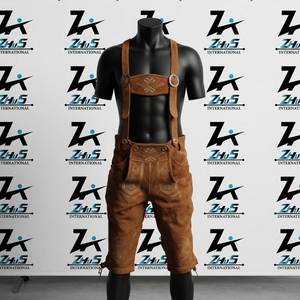 Lederhosen bavaroises en daim véritable de haute qualité, grandes tailles, écologiques, couleurs personnalisées, broderie, Lederhosen bavaroises - Product Image 1