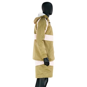 Conjunto de Chándal Cortavientos Impermeable con Capucha Estampado Personalizado Unisex Estilo Urbano con Bloques de Color para Otoño - Product Image 3