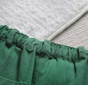 Conjunto de Dos Piezas de Chaqueta de Manga Larga y Pantalones de Mezclilla para Niñas, Estilo Deportivo - Product Image 6