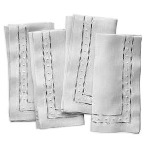 Servilleta de Lino 100% Natural con Bordado y Dobladillo Cuadrado, Estilo Japonés, Tamaño/Color/Logotipo Personalizado, Mantelería para Comedor de Alta Gama - Product Image 4