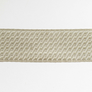 Tissu Jacquard Artisanal de Qualité Supérieure en Fil Métallique Français, Bordure en Dentelle Tressée Argentée Traditionnelle pour Uniformes 30mm B&S - Product Image 3