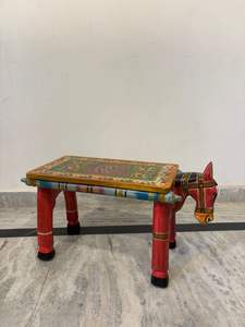 Handmade Wooden Animal <b>Stool</b> Coffee <b>Table</b> Tiger Design Hand Painted Accent <b>Table</b> Decorative Furniture Living Room Use - Product Image 2